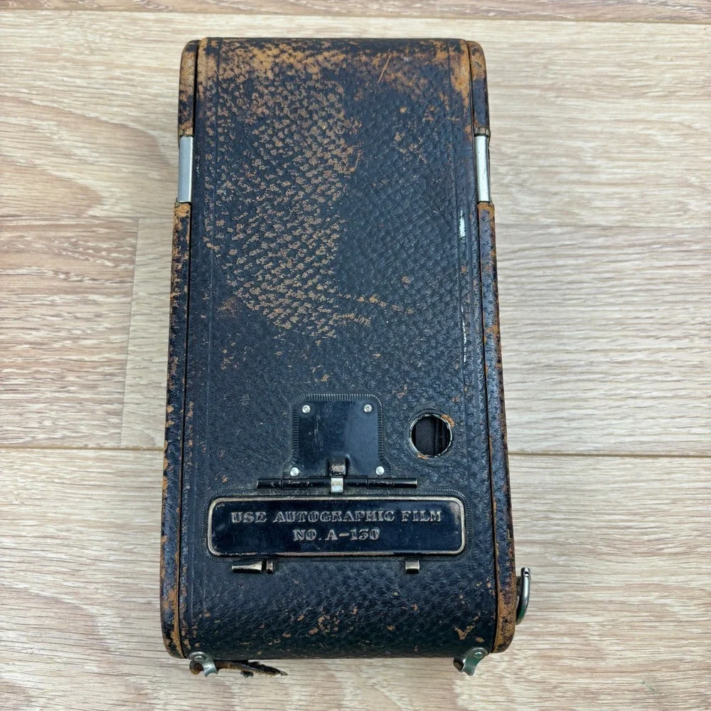 Vintage Eastman Kodak No. 2-C Autographic Kodak Jr Folding Bellows Camera Black